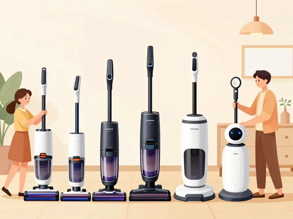 aspirateur honiture types balai robot hybrid