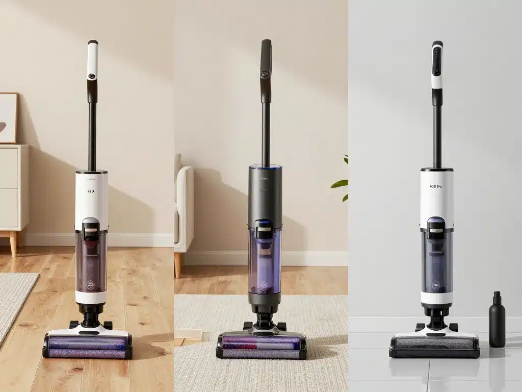 aspirateur honiture stick modèles sur parquet carrelage tapis