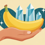 illustration banane et acide urique main santé