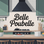 belle poubelle design dans une cuisine élégante