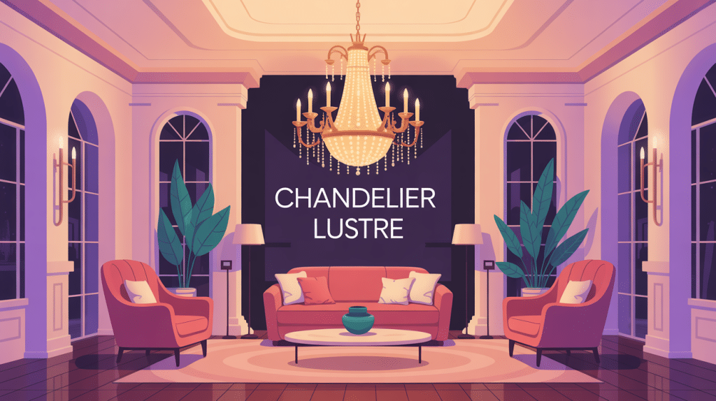 chandelier lustre pièce maîtresse ambiance chaleureuse