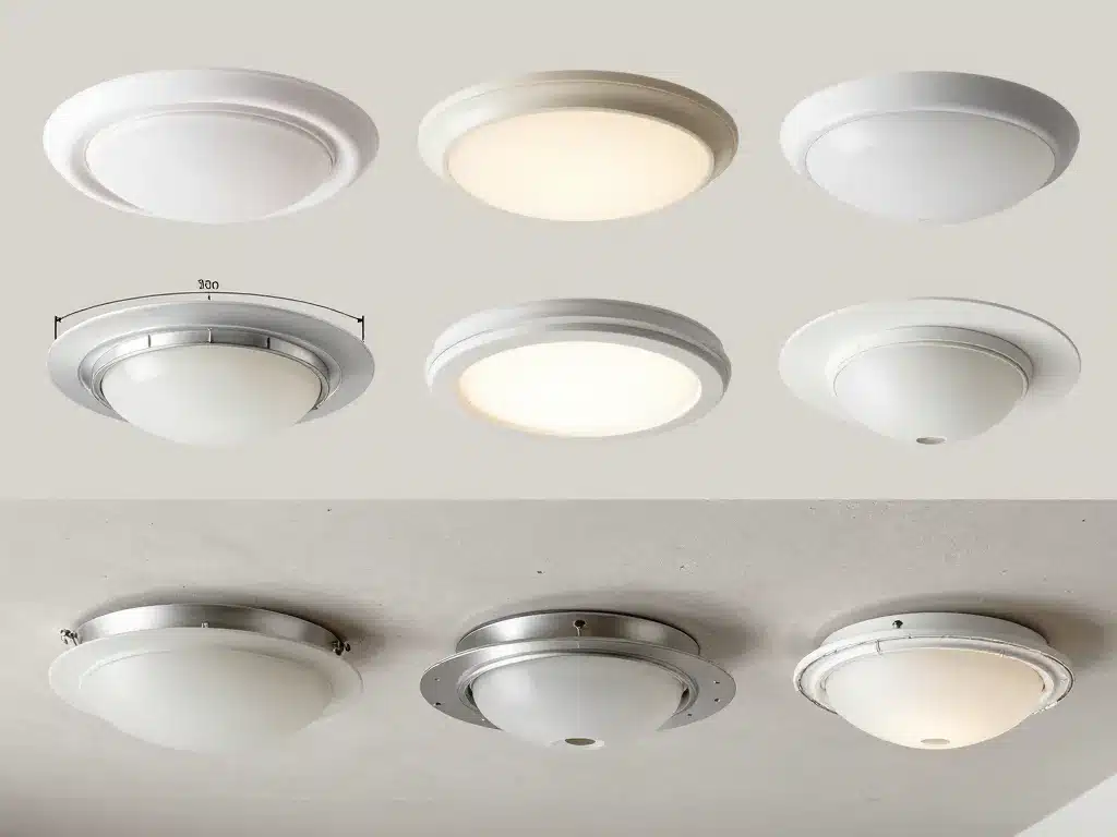 cache pour plafonnier tailles et matériaux comparés