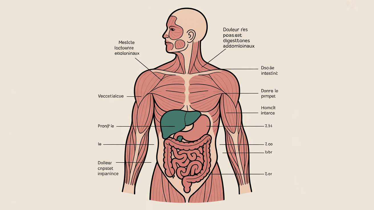 douleur psoas et intestin image anatomique simplifiée