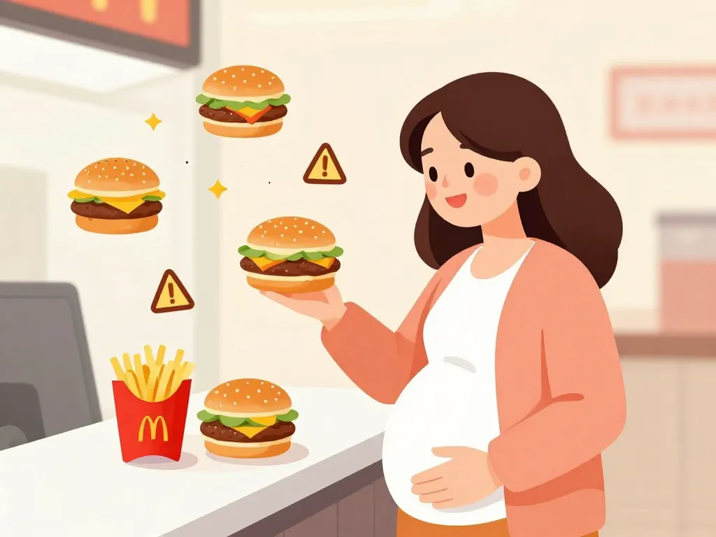 mcdo enceinte femme choix menu chaud sécurisé
