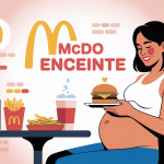 mcdo enceinte femme enceinte plateau repas burger frites eau