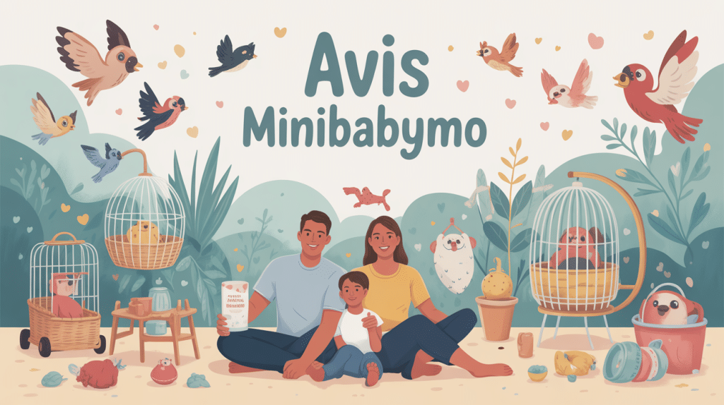 Avis Minibabymo famille entourée de produits puériculture