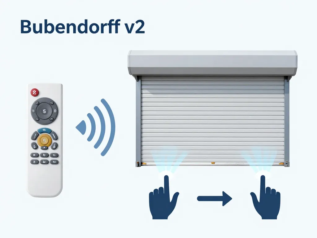 notice télécommande Bubendorff v2 schéma appairage volet