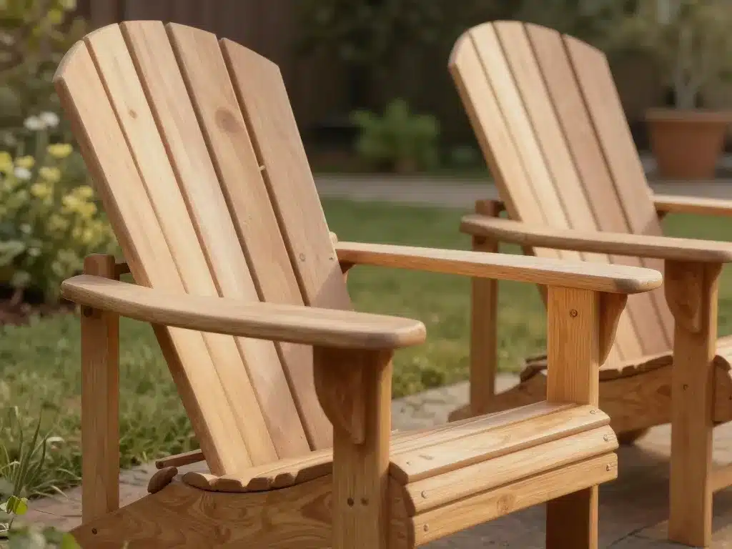 chaise adirondak bois dossier incliné