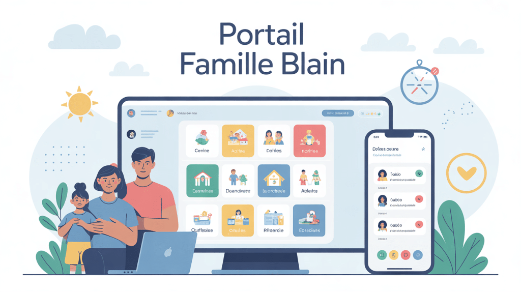 Portail Famille Blain illustration gestion famille