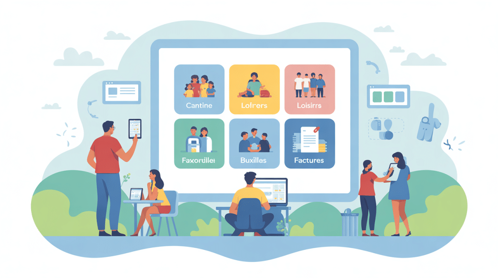 illustration portail famille buxerolles pour gestion parents