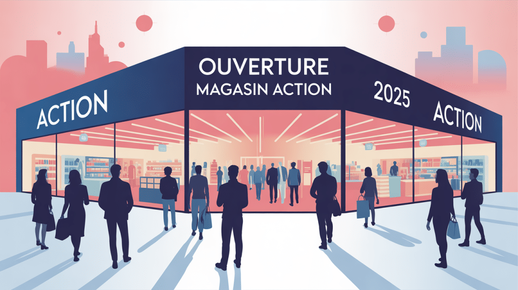 Illustration ouverture magasin Action 2025 France