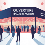 Illustration ouverture magasin Action 2025 France