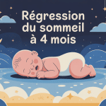 regression sommeil 4 mois bébé nuit cycles lune