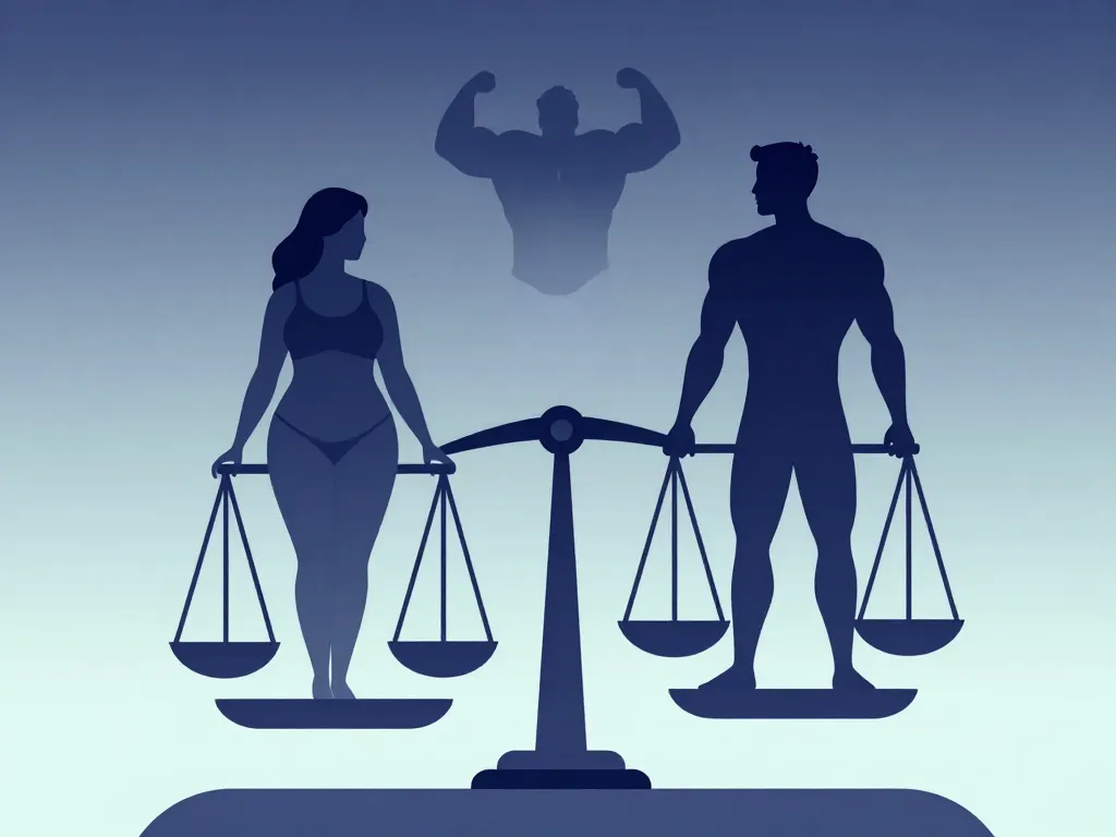 silhouettes skinny fat et athlétique comparaison