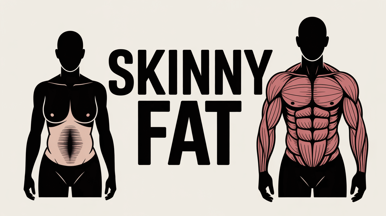 corps skinny fat avant et après transformation