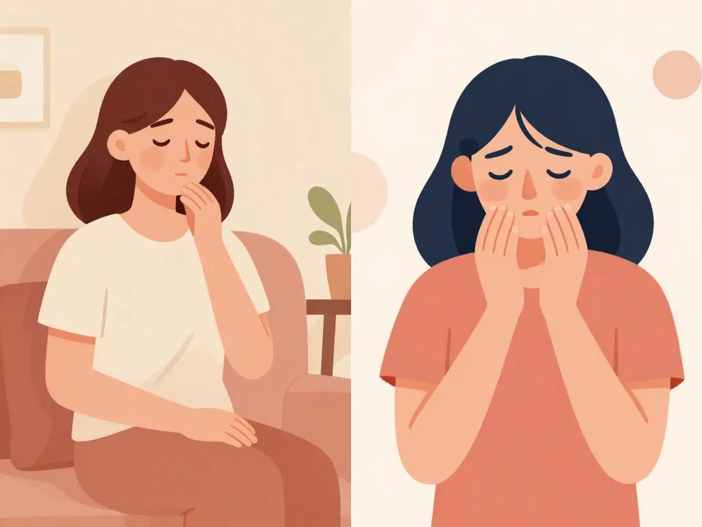 scène normal ou inquiétant ventre gonflé après conisation