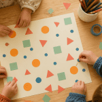 activité gommette maternelle enfants mains gommettes