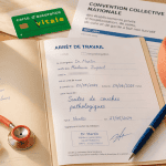 arret maladie apres conges maternite dossier medical table
