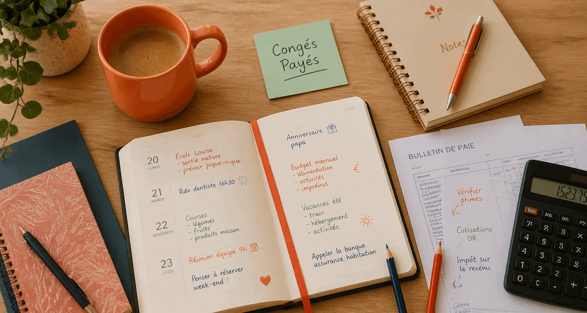 calcul congés payés assistante maternelle agenda calculatrice