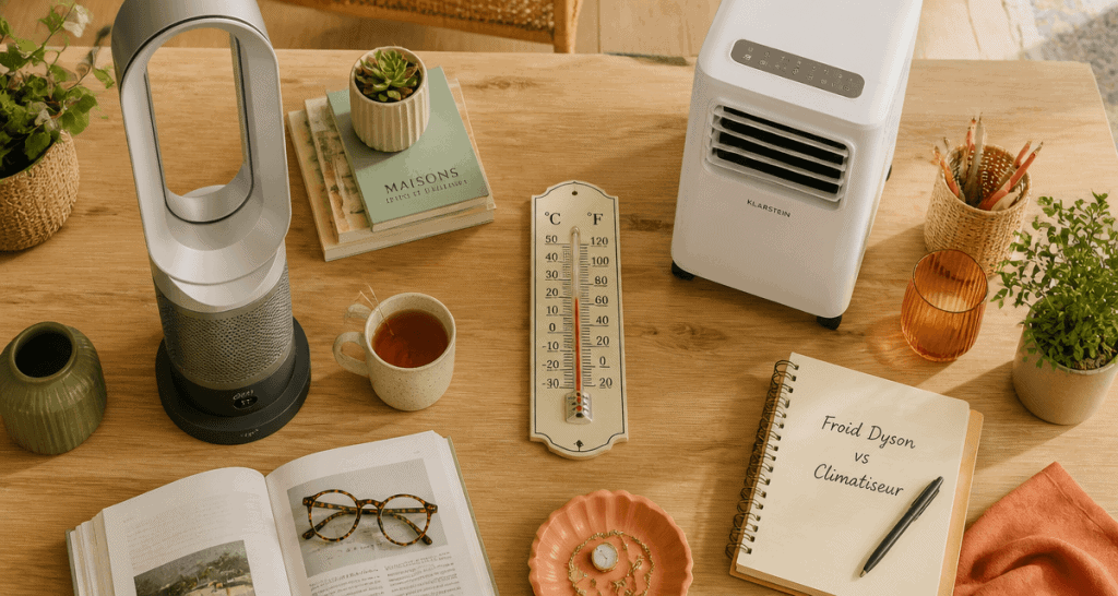 climatiseur dyson froid avis sur table