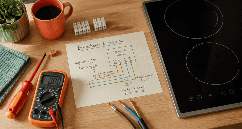 Comment brancher une plaque de cuisson outils et schéma technique