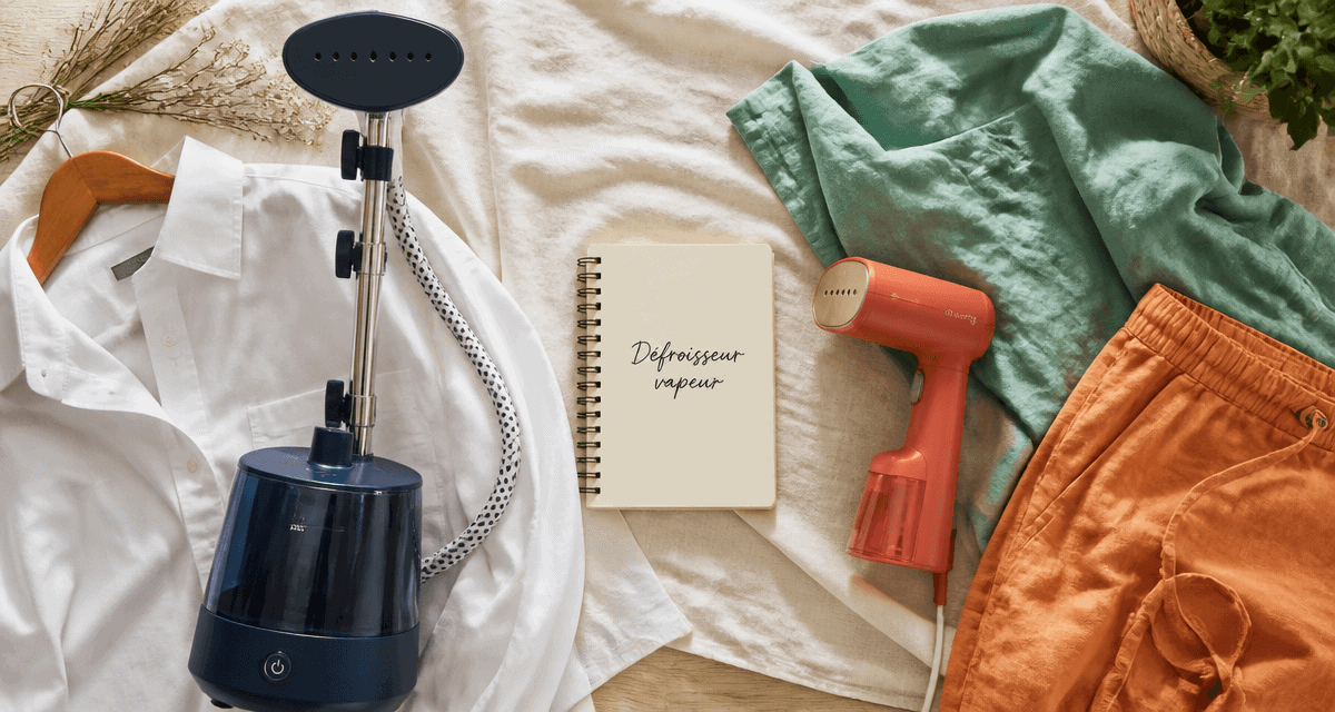 Comparatif défroisseur vapeur vertical et portatif sur table