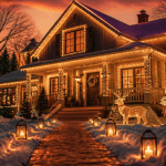 decoration noel exterieur jardin lumineux