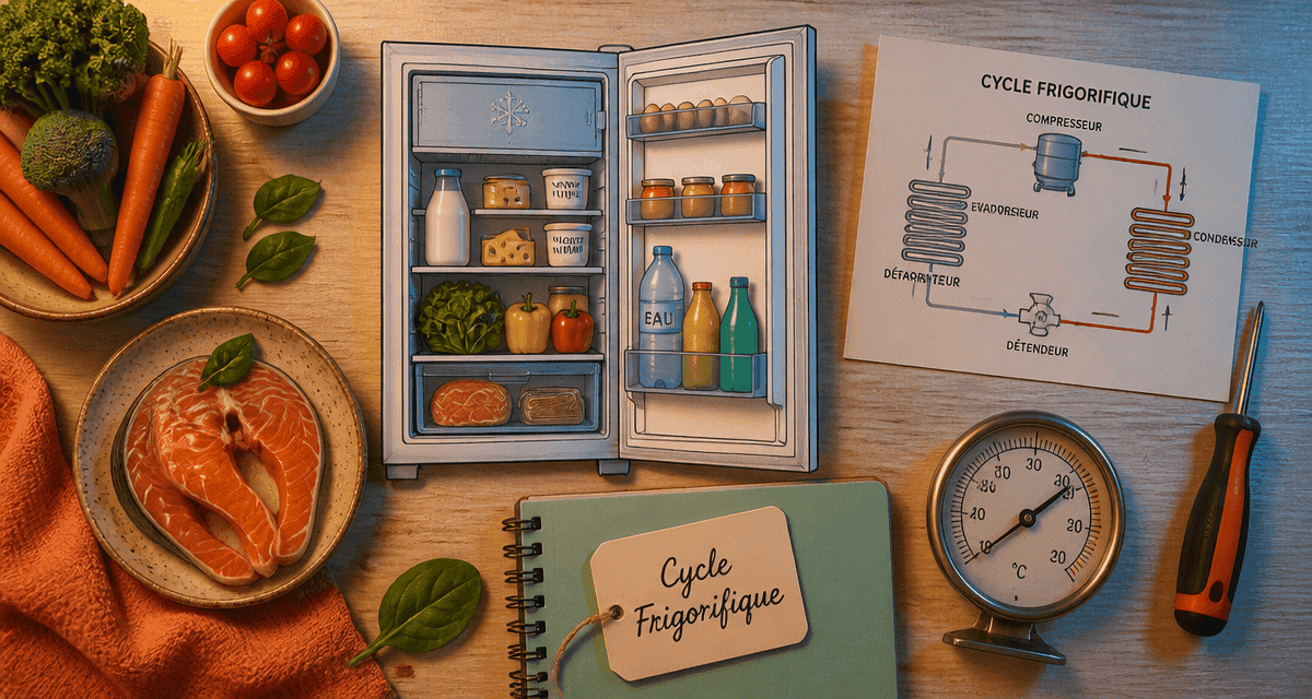 fonctionnement frigo coupe cycle frigorifique