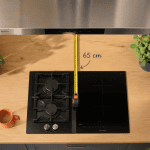 hauteur plan de travail hotte 65 cm cuisine moderne