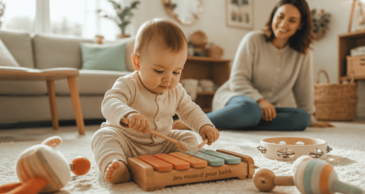 jeux musical pour bebe xylophone bois