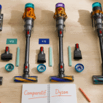 meilleur aspirateur balai dyson v8 v12 v15 gen5detect alignés