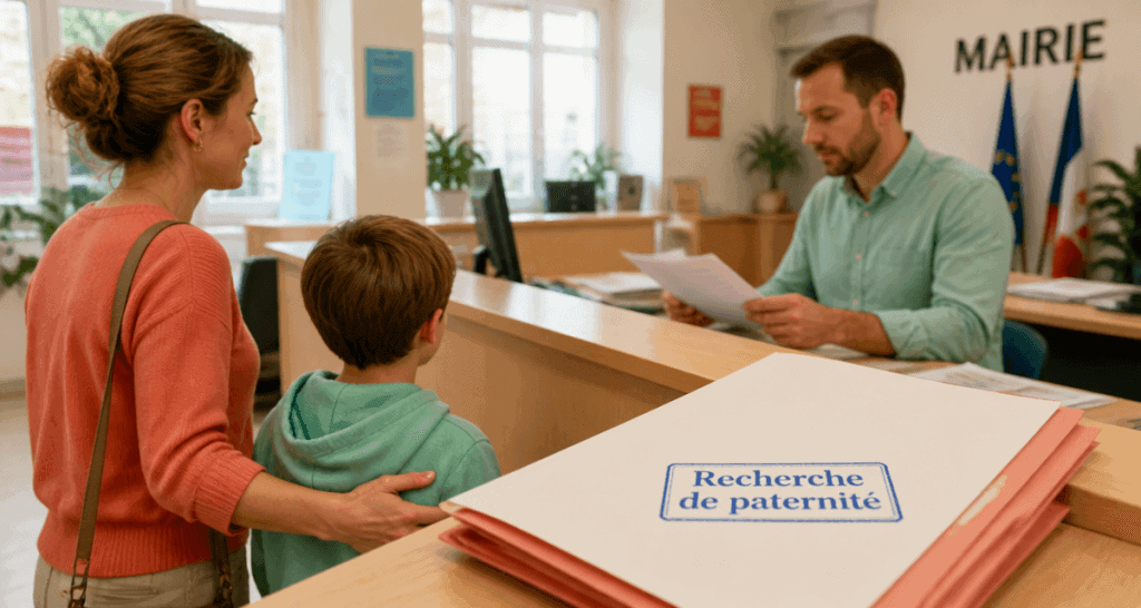 ne pas reconnaitre un enfant devant guichet mairie