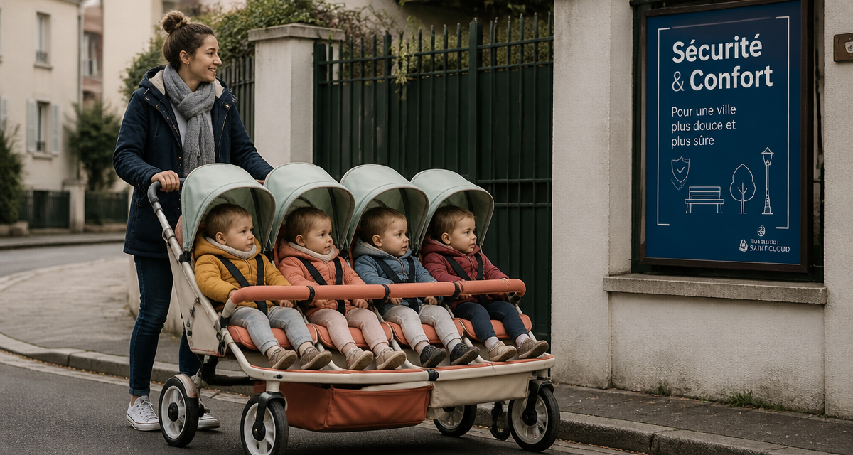 poussette 4 places assistante maternelle