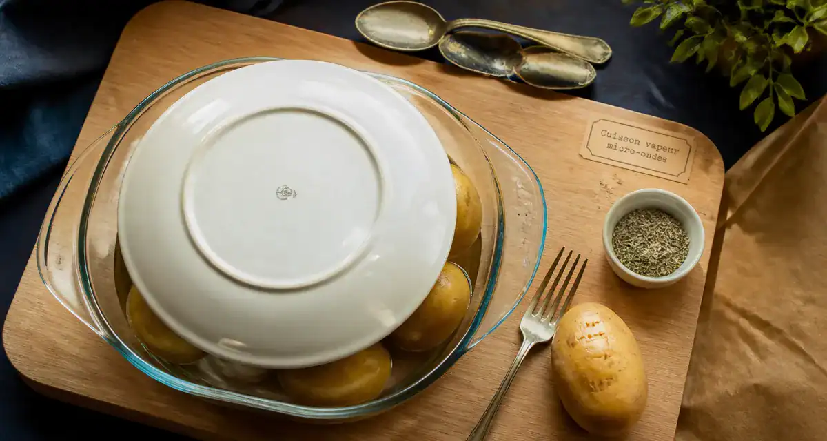 Comment cuire des pommes de terre au micro ondes sans explosion : texture fondante