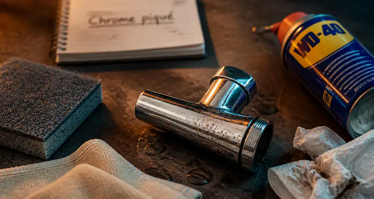 Comment nettoyer du chrome piqué : 4 méthodes sans rayer