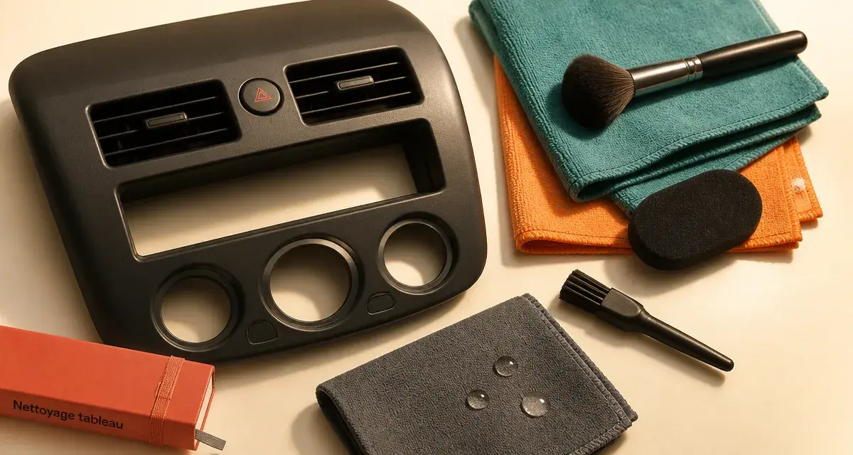 Comment nettoyer un tableau de bord de voiture : microfibre et bons gestes