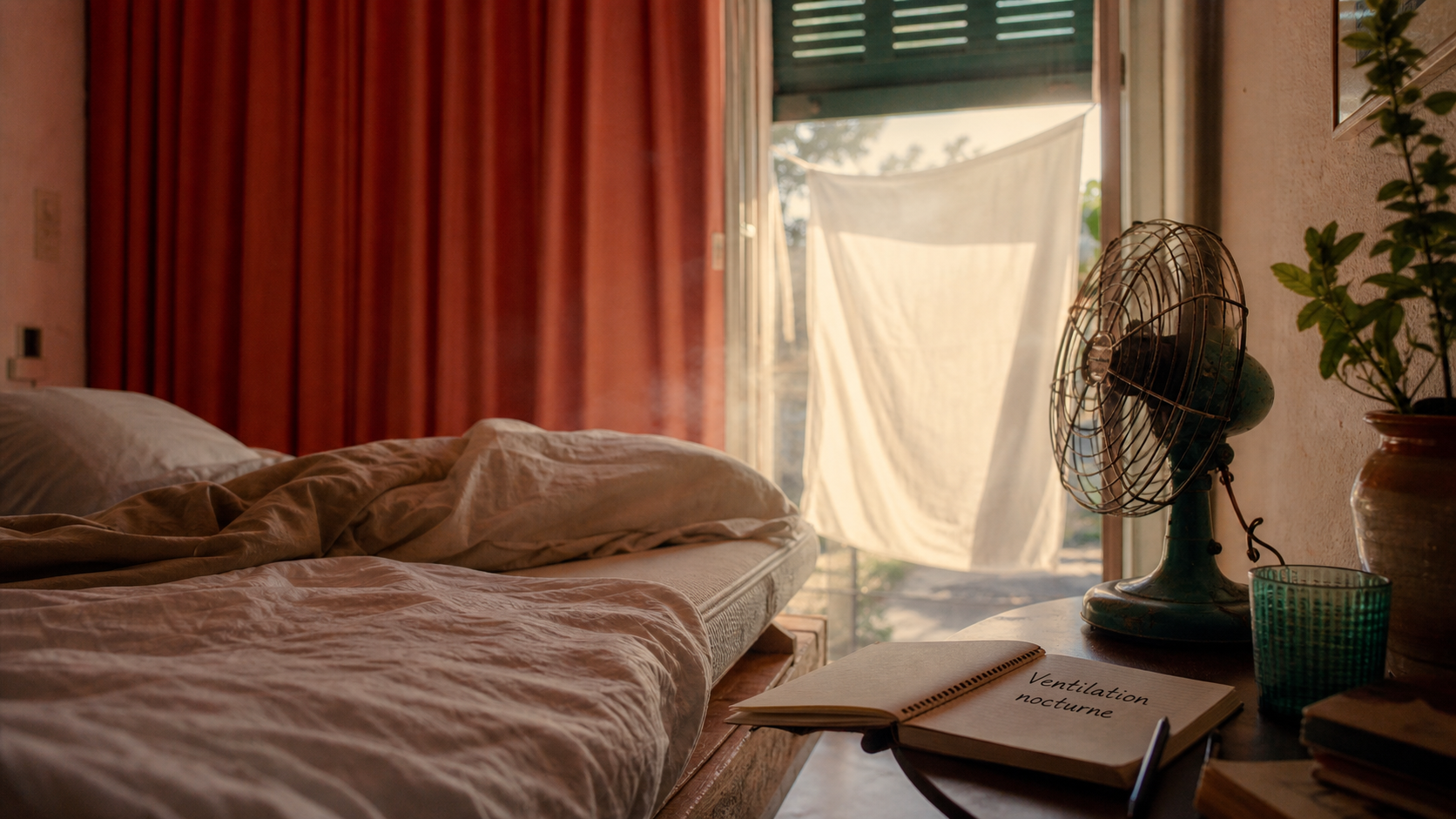 Comment se rafraîchir la nuit : dormir au frais sans clim, drap humide et ventilation nocturne