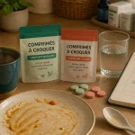 Difference entre Gaviscon et Gavisconelle, antiacide en comprimés à croquer près d’eau