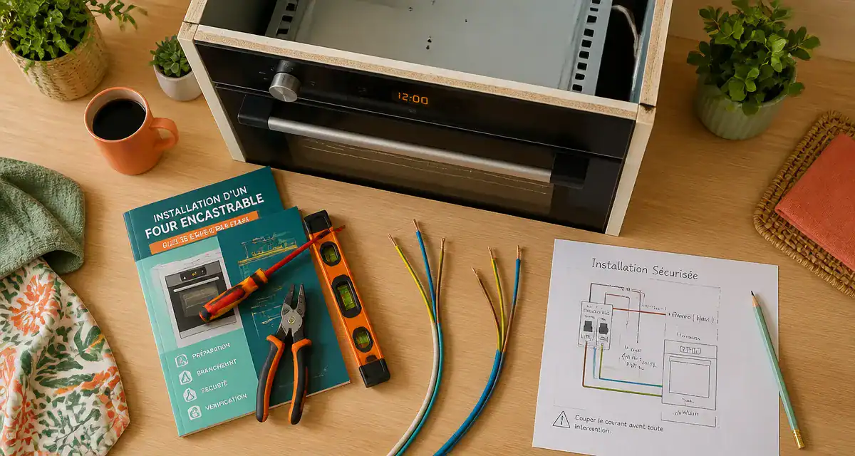installer un four encastrable outils branchement