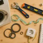 lave linge branchement vue outils