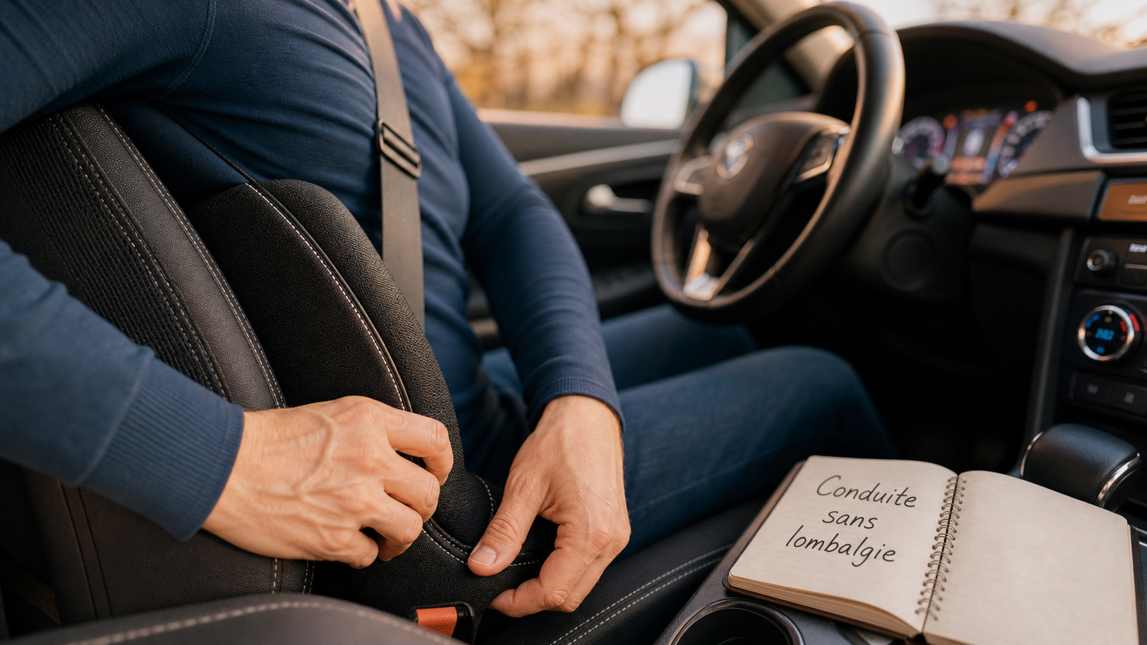 Mal de dos et voiture : réglage siège et soutien lombaire pour conduire sans douleur