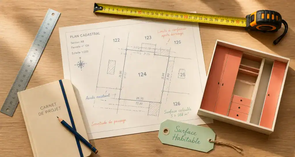 Placard surface habitable outils plan
