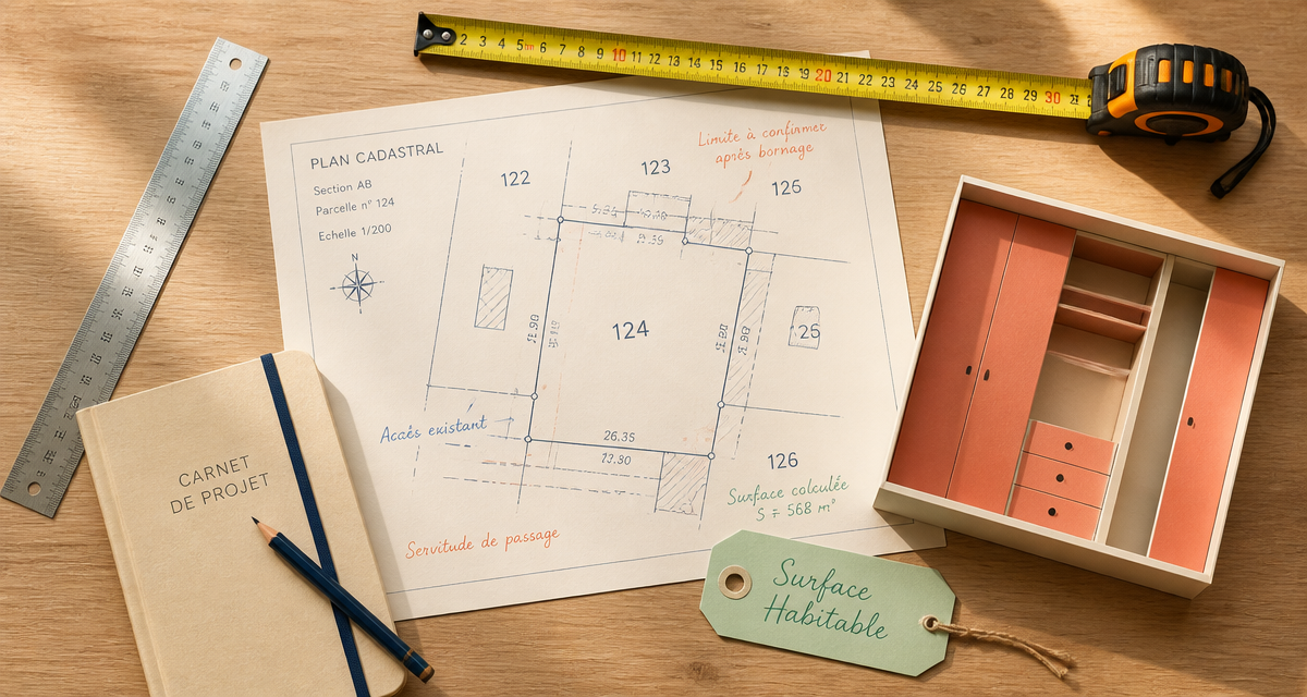 Placard surface habitable outils plan