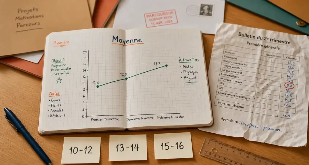 Qu’est ce qu’une bonne moyenne en 1ere pour Parcoursup ?