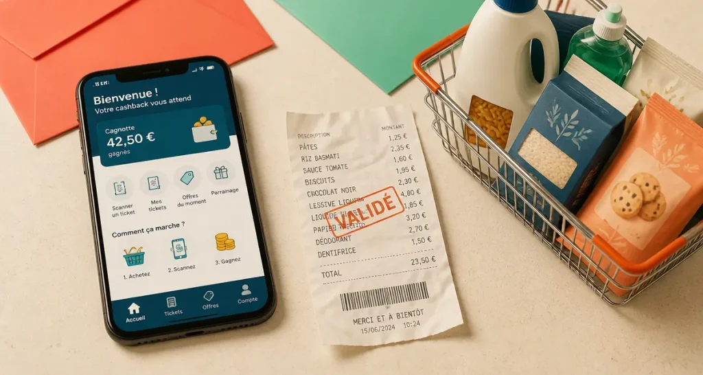 Shopmium avis : tickets de cashback et panier d’épicerie