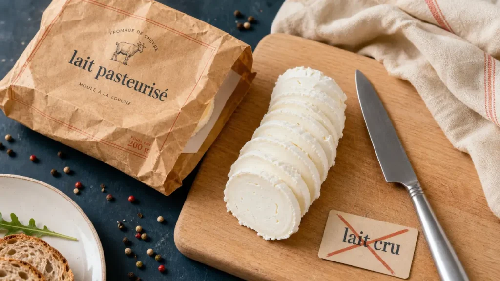 Bûche de chèvre enceinte : la règle simple entre lait pasteurisé, lait cru et chèvre chaud