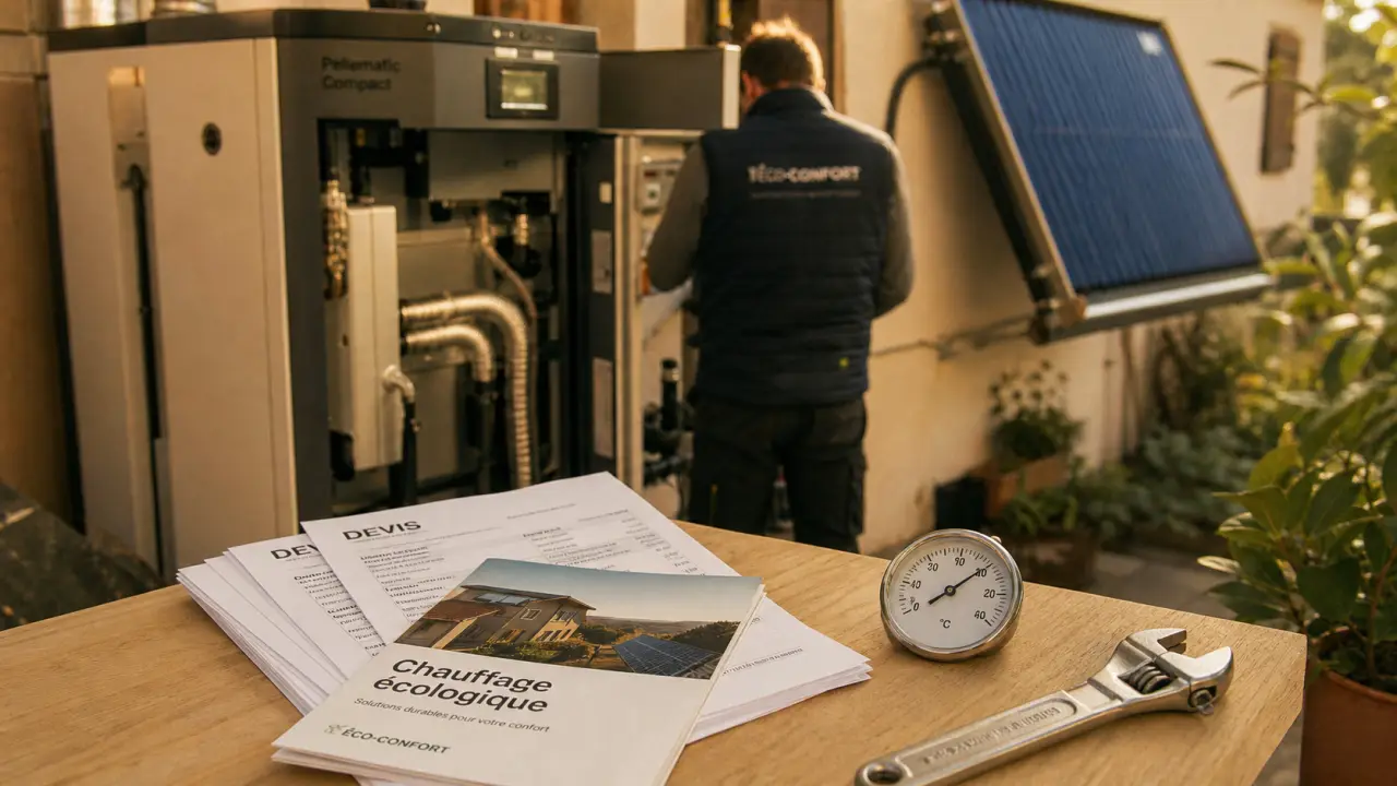 Chauffage écologique : bois, solaire et pompe à chaleur