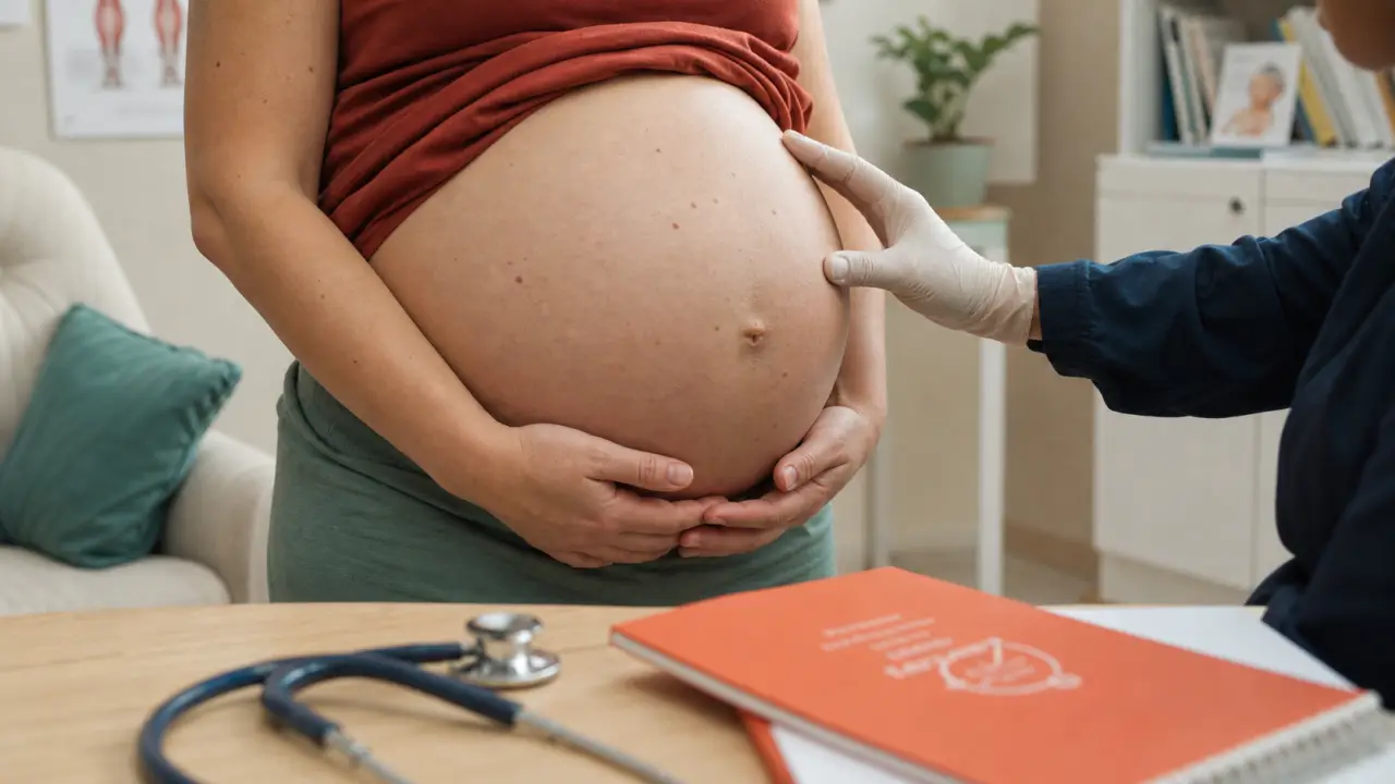 Grossesse et hernie ombilicale : examen du nombril enceinte