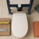 Hauteur toilette suspendu : 40 cm pour WC suspendu, mesure et abattant