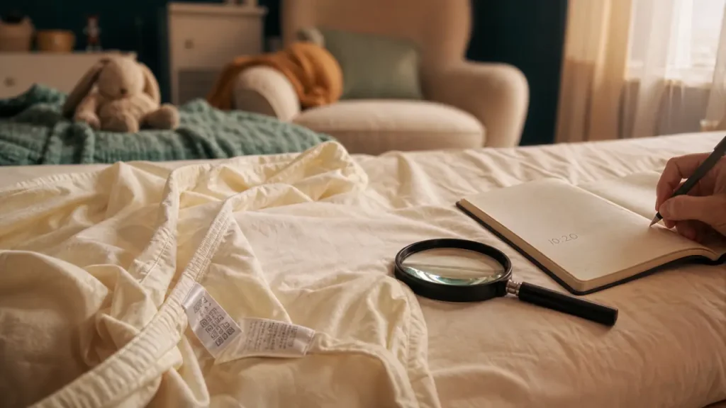 Boutons nocturnes sur un bébé : reconnaître une punaise de lit, mesurer les risques et agir sans danger